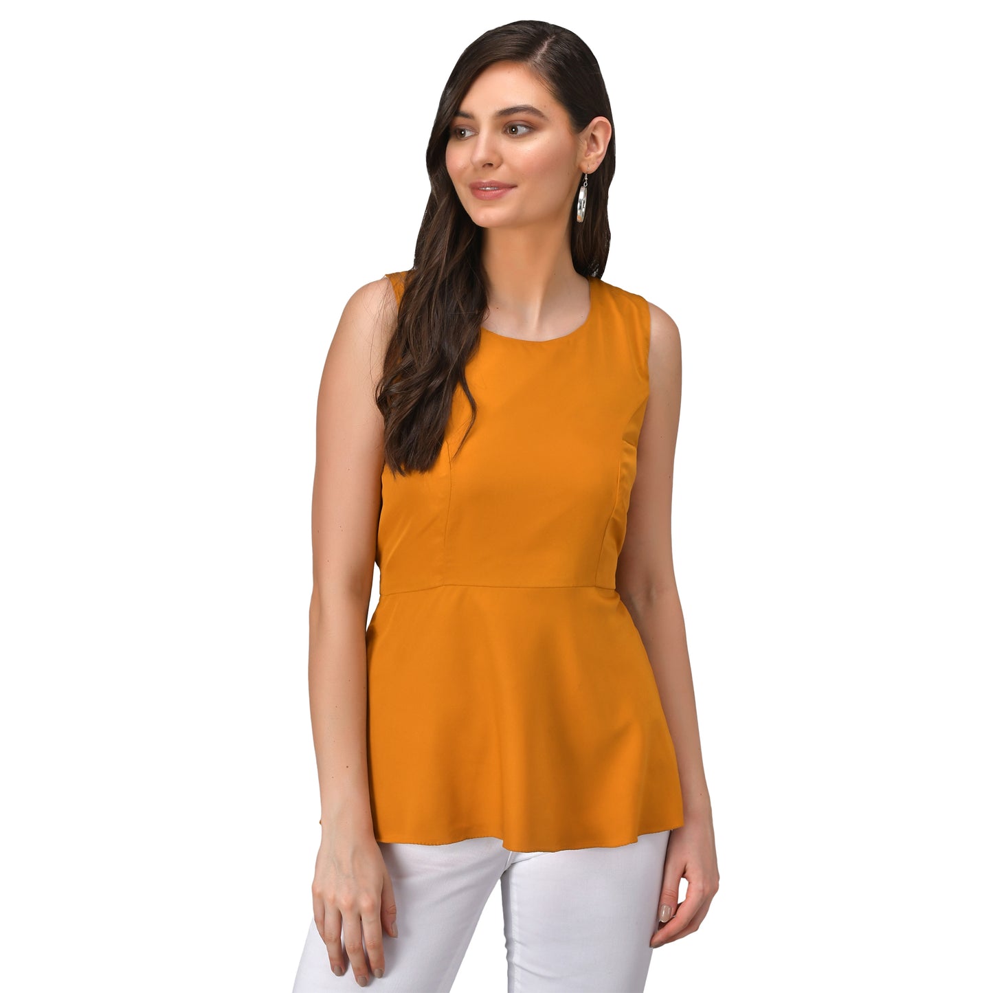 Plain Peplum Top