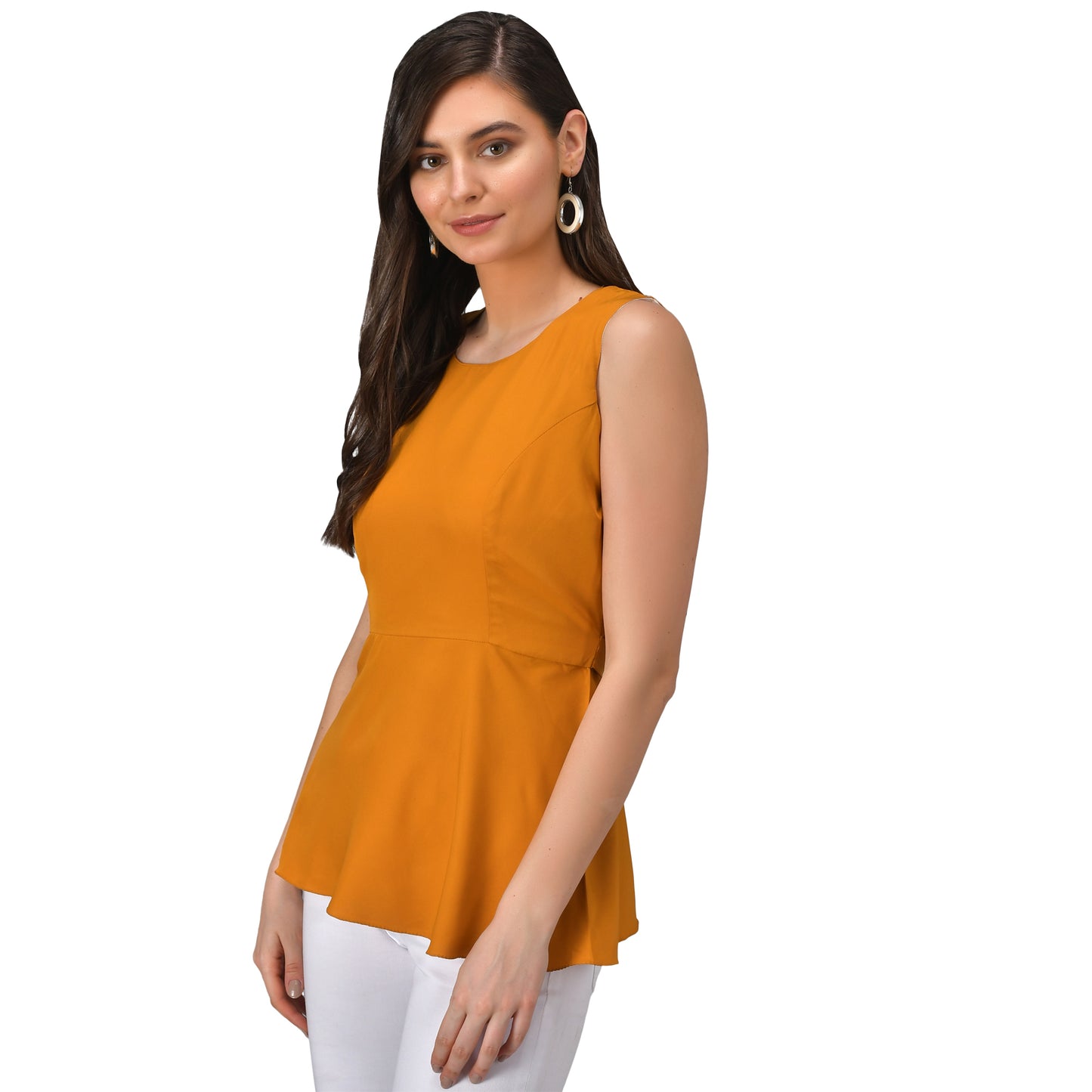 Plain Peplum Top
