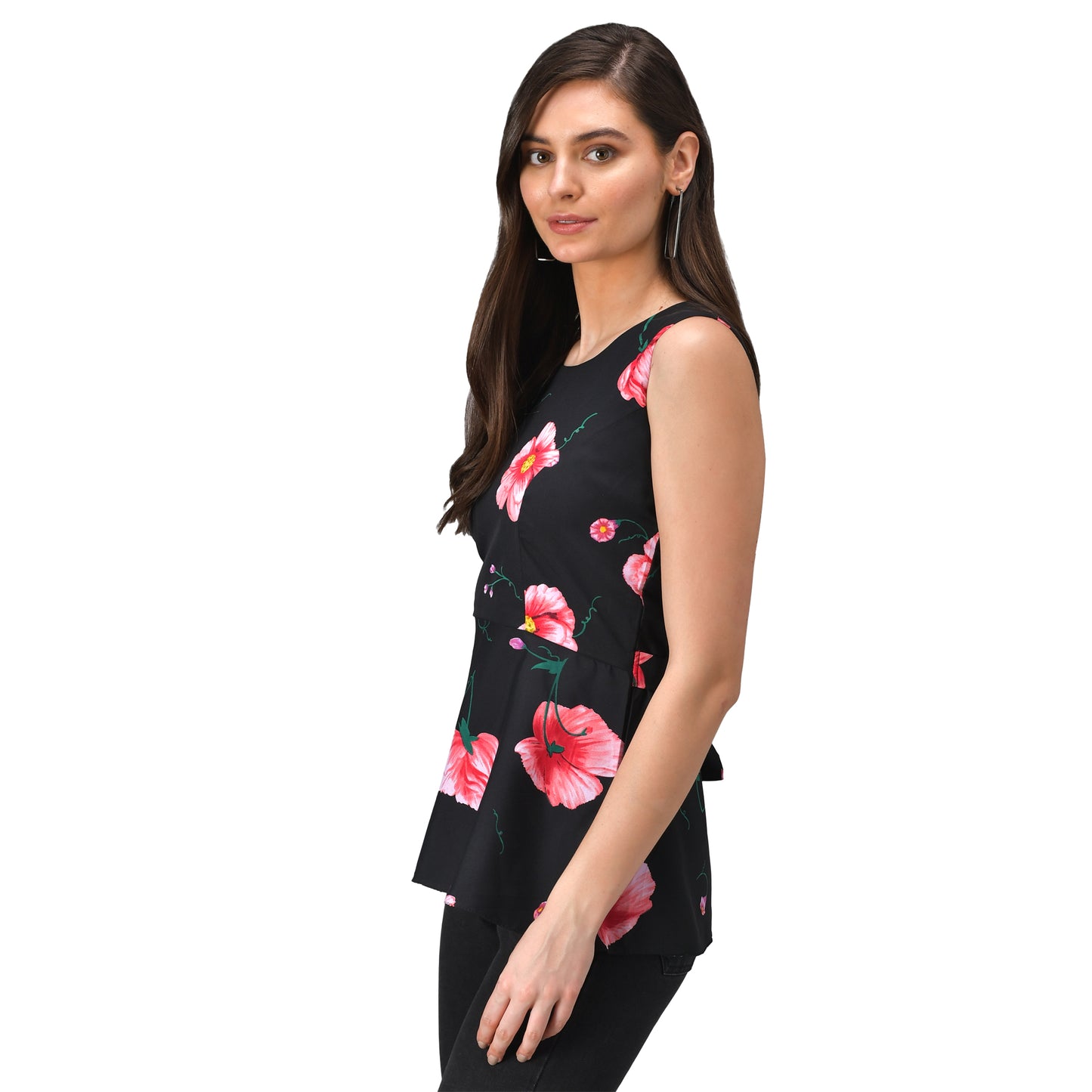 Printed Peplum top