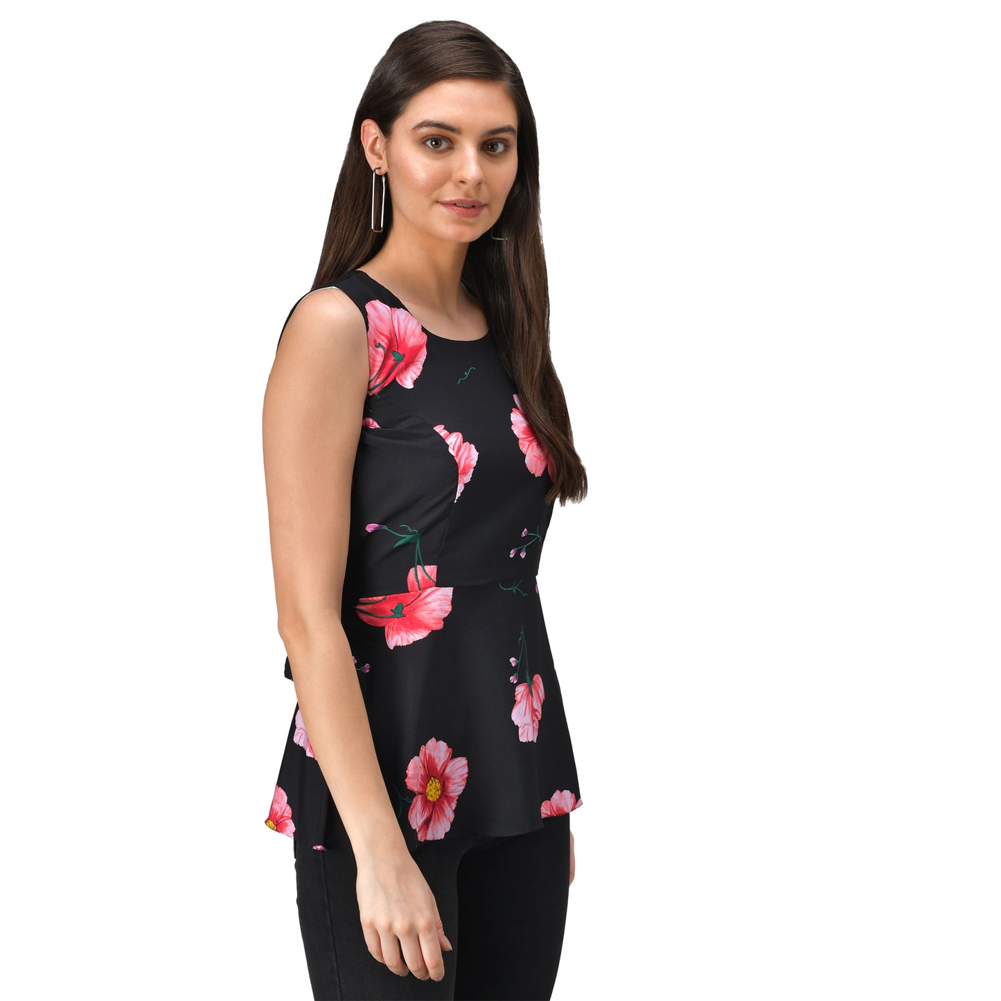 Printed Peplum top