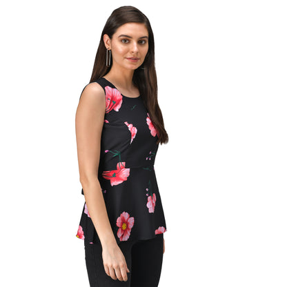 Printed Peplum top