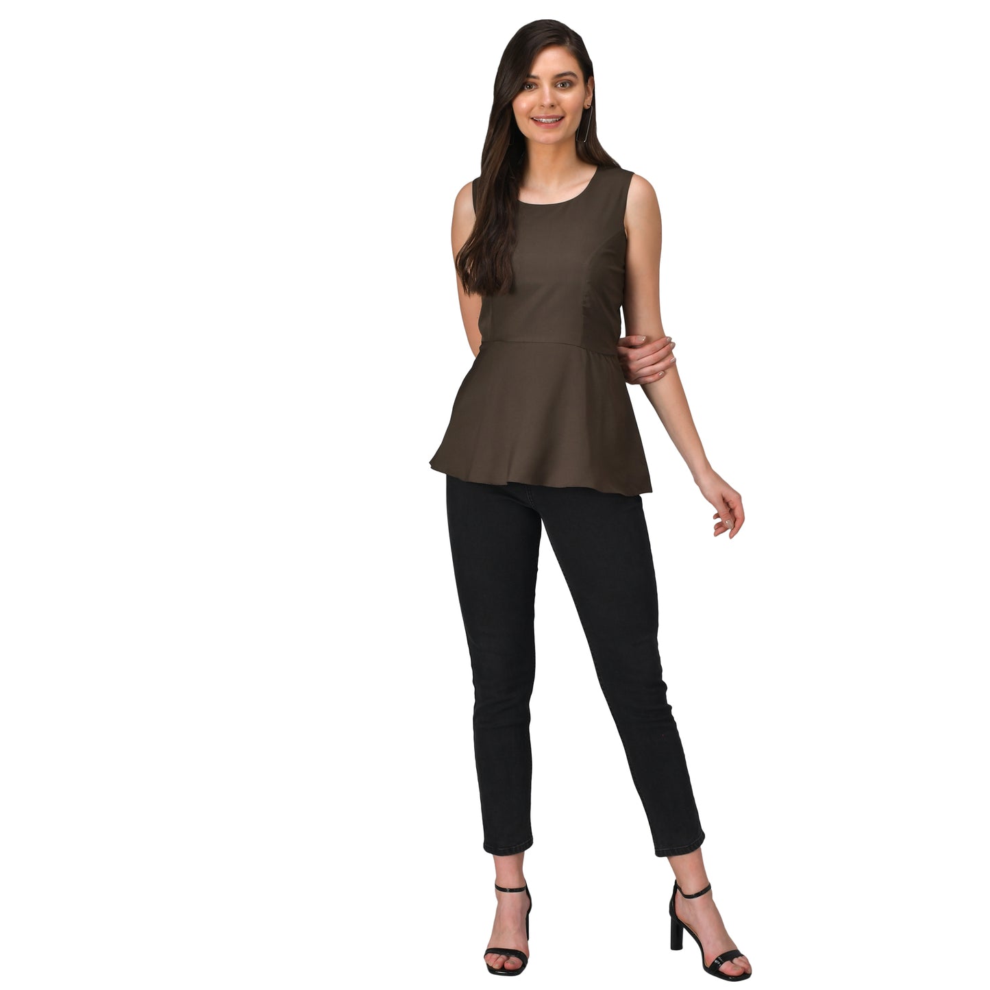 Plain Peplum Top