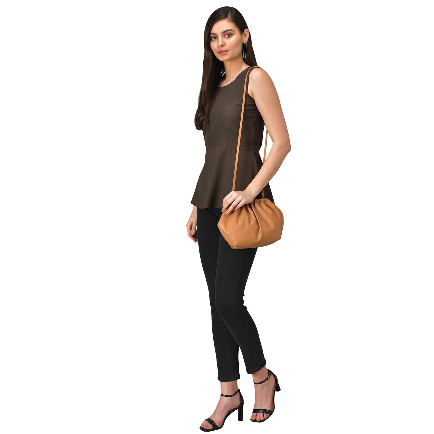 Plain Peplum Top