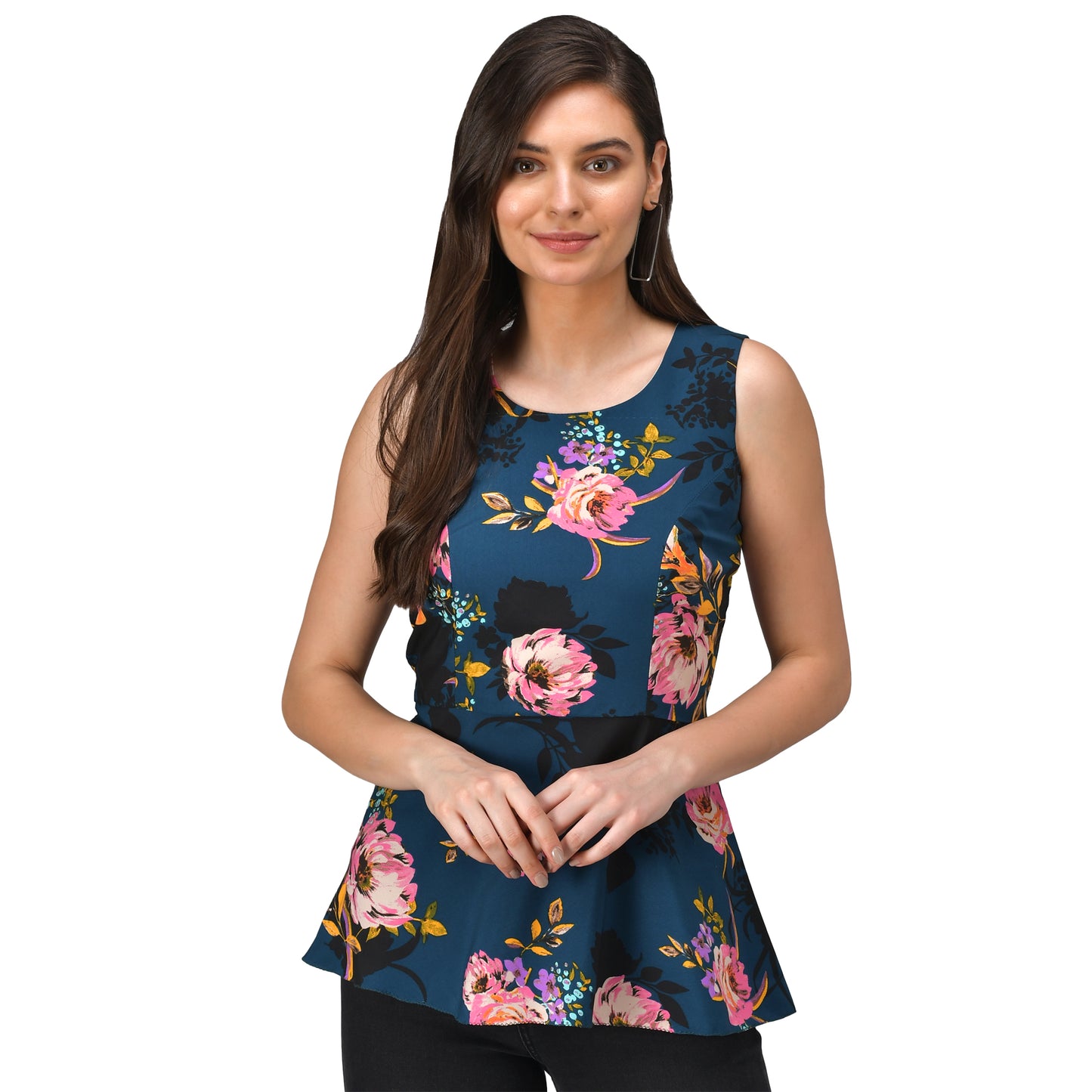 Printed Peplum top