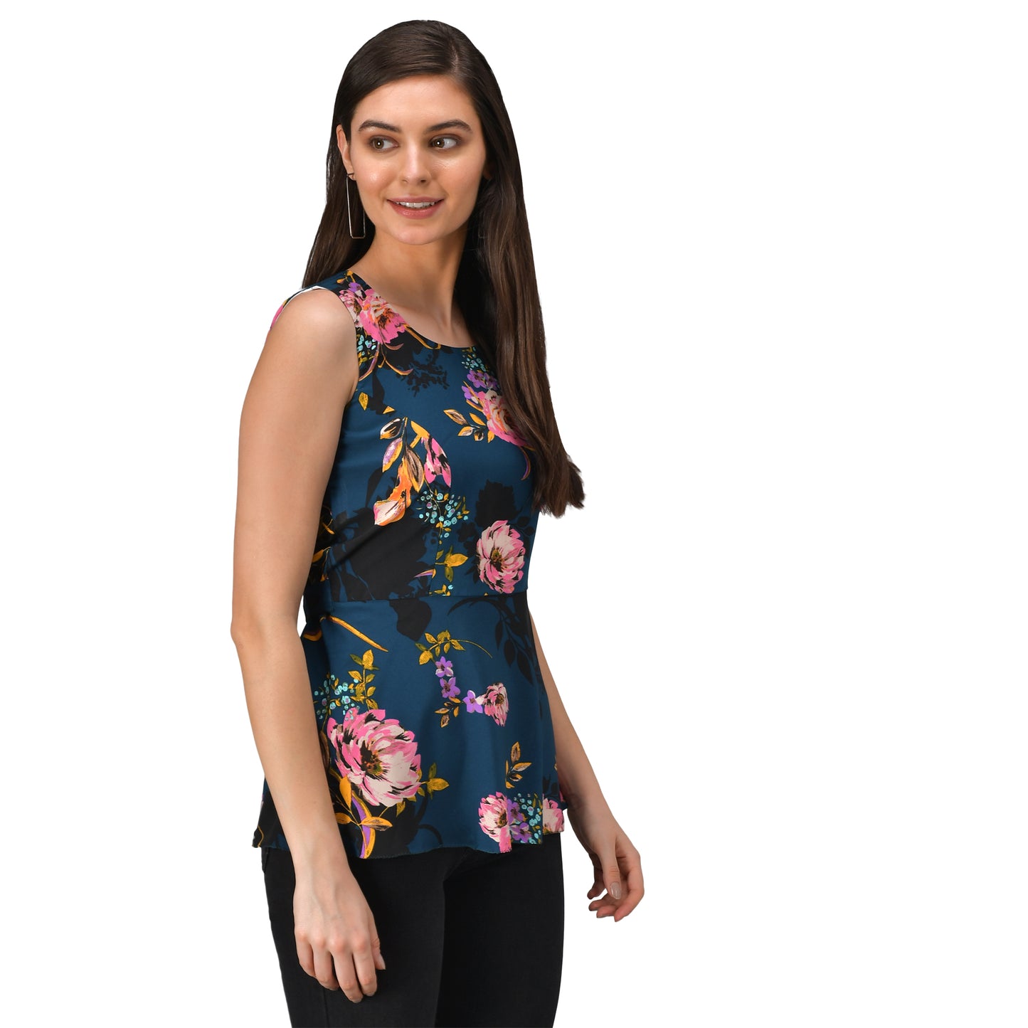Printed Peplum top