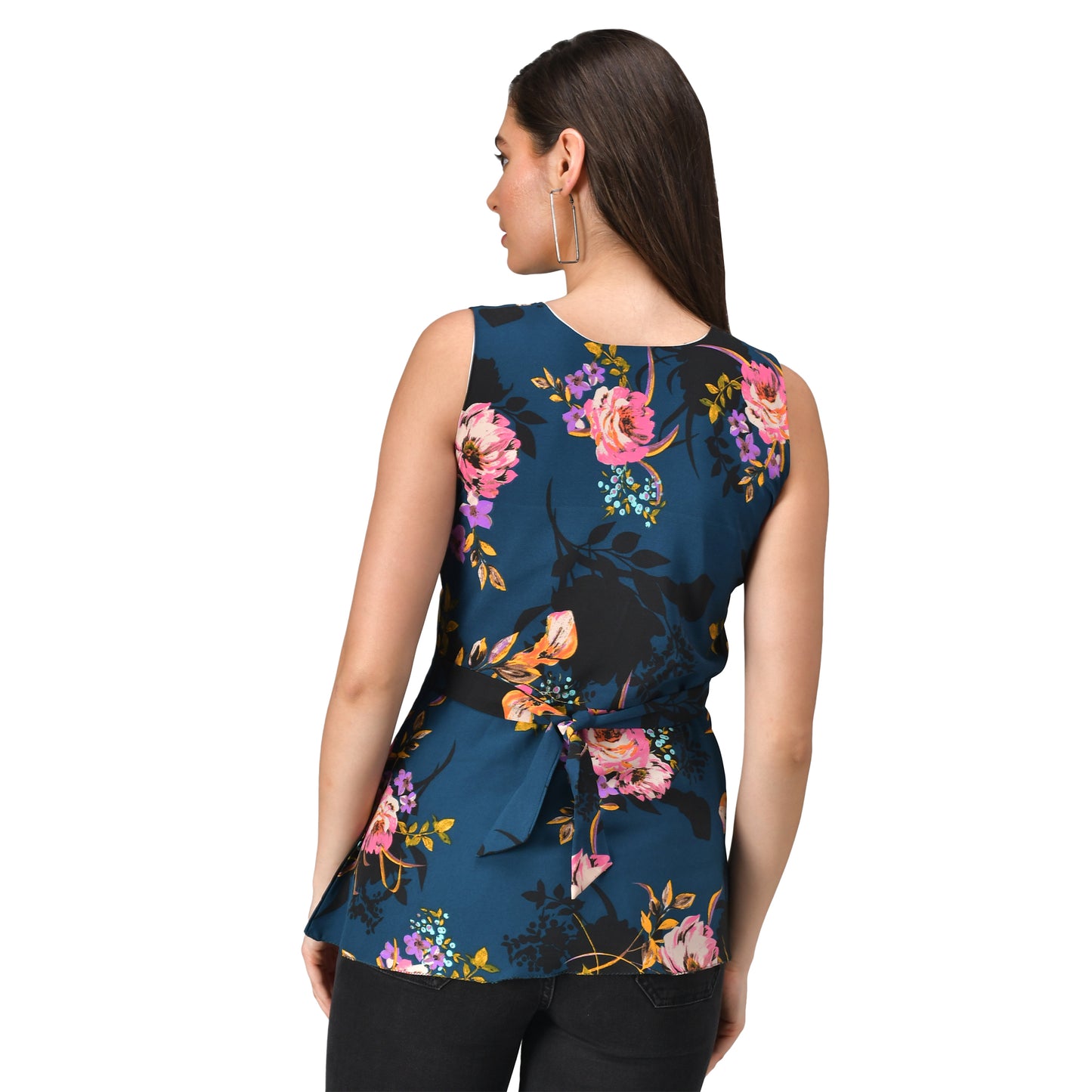 Printed Peplum top