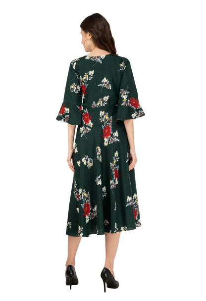 Rudrraaksha Printed Calf Length Dress