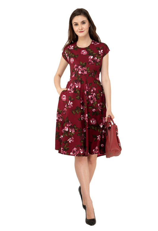 Rudraaksha Floral Short Dress