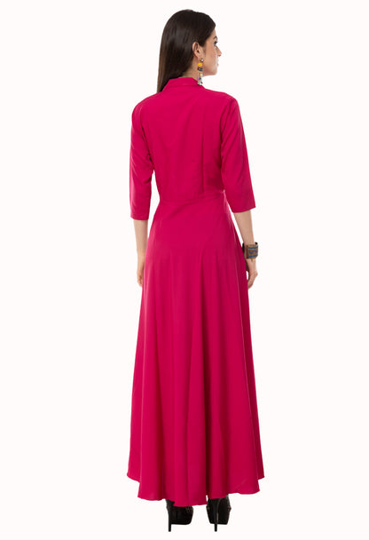 Safari Collared Maxi Dress