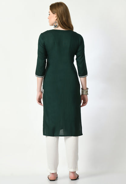 Cotton Chikankari Kurti