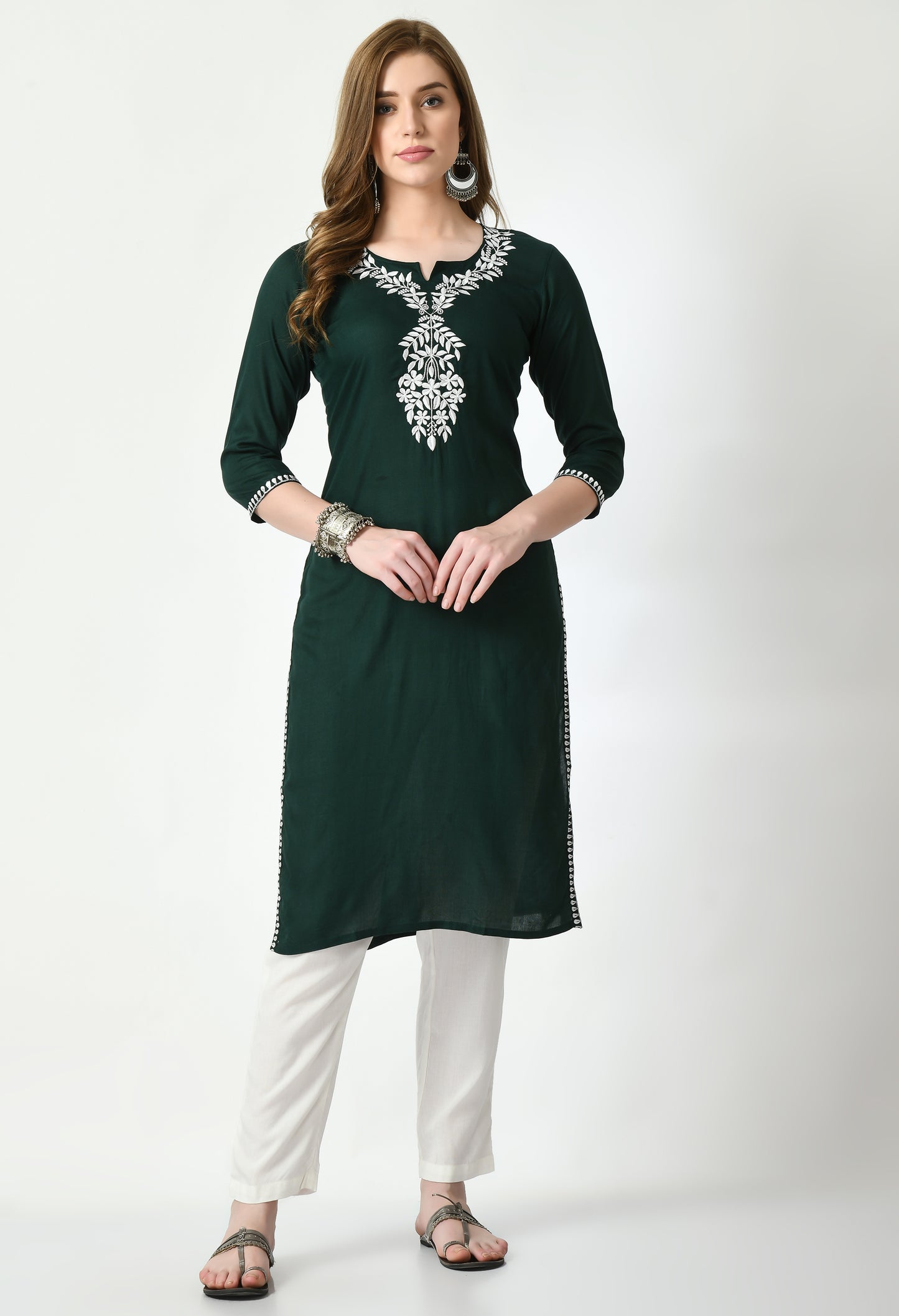 Cotton Chikankari Kurti