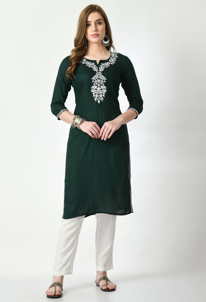 Cotton Chikankari Kurti