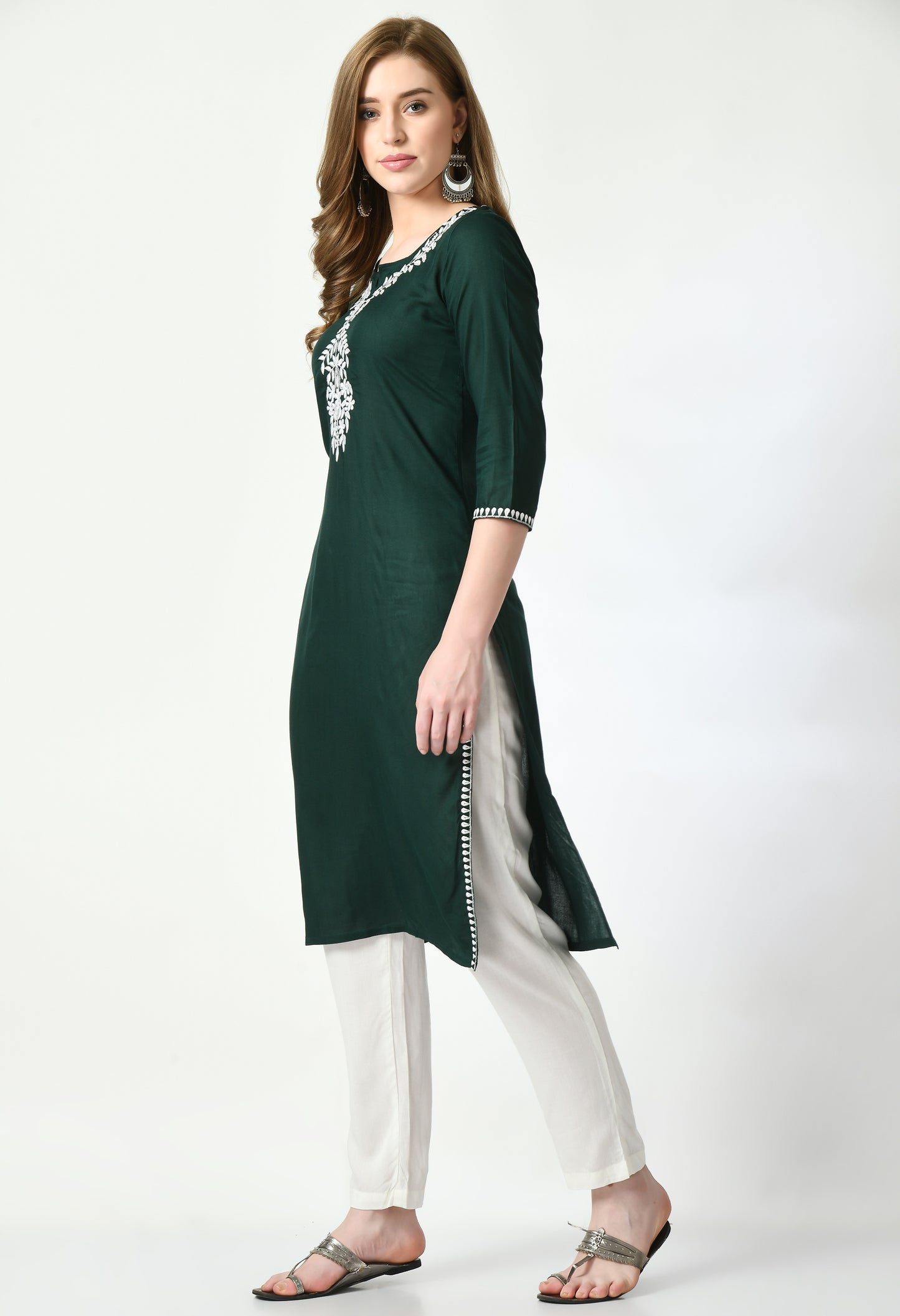 Cotton Chikankari Kurti