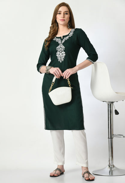 Cotton Chikankari Kurti