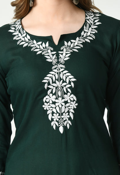 Cotton Chikankari Kurti
