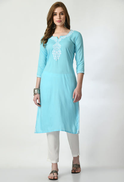 Cotton Chikankari Kurti