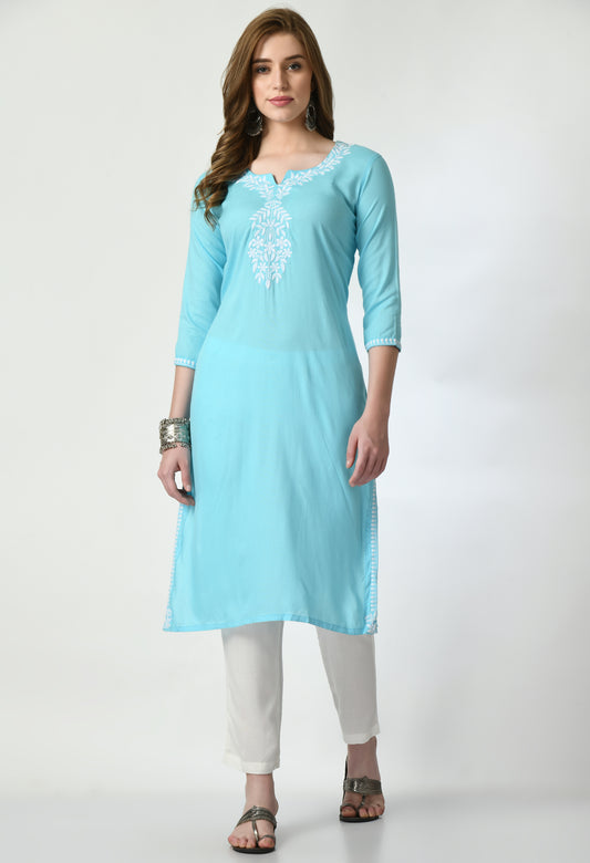 Cotton Chikankari Kurti