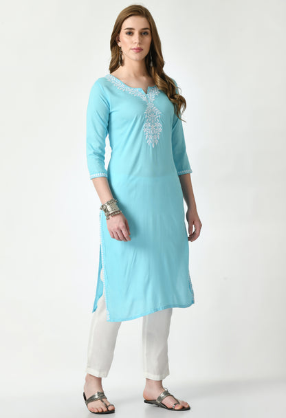 Cotton Chikankari Kurti