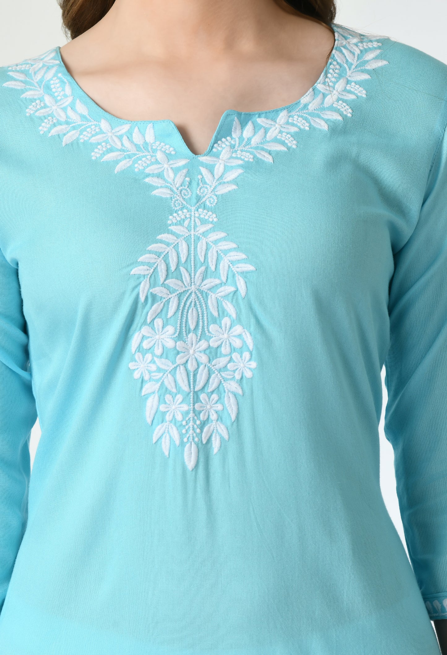 Cotton Chikankari Kurti