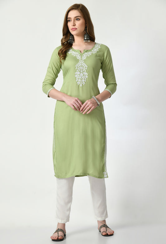Cotton Chikankari Kurti