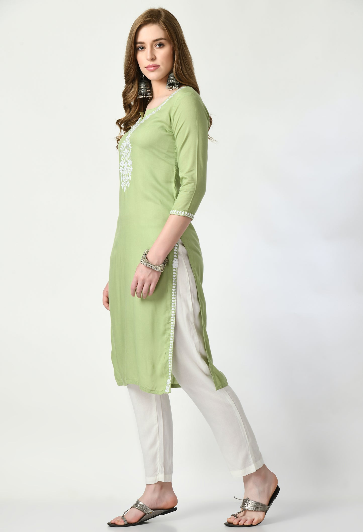 Cotton Chikankari Kurti