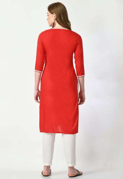 Cotton Chikankari Kurti