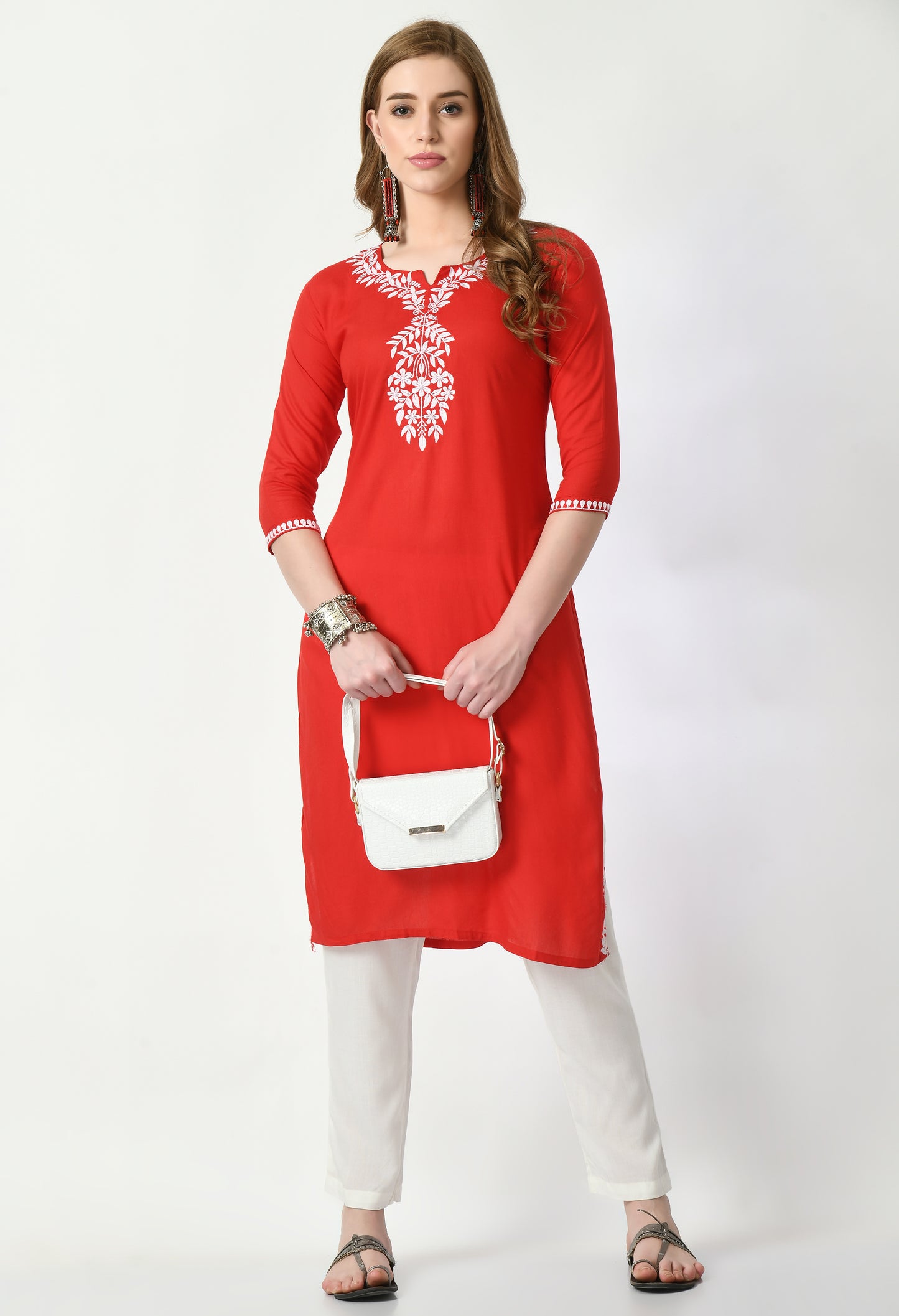 Cotton Chikankari Kurti