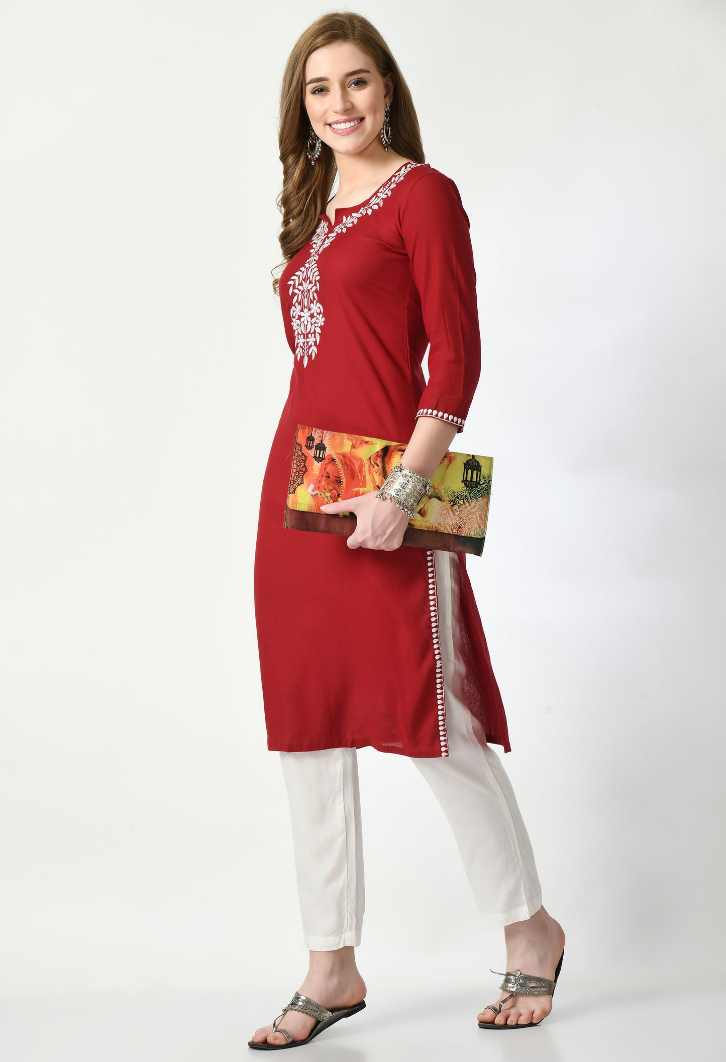 Cotton Chikankari Kurti