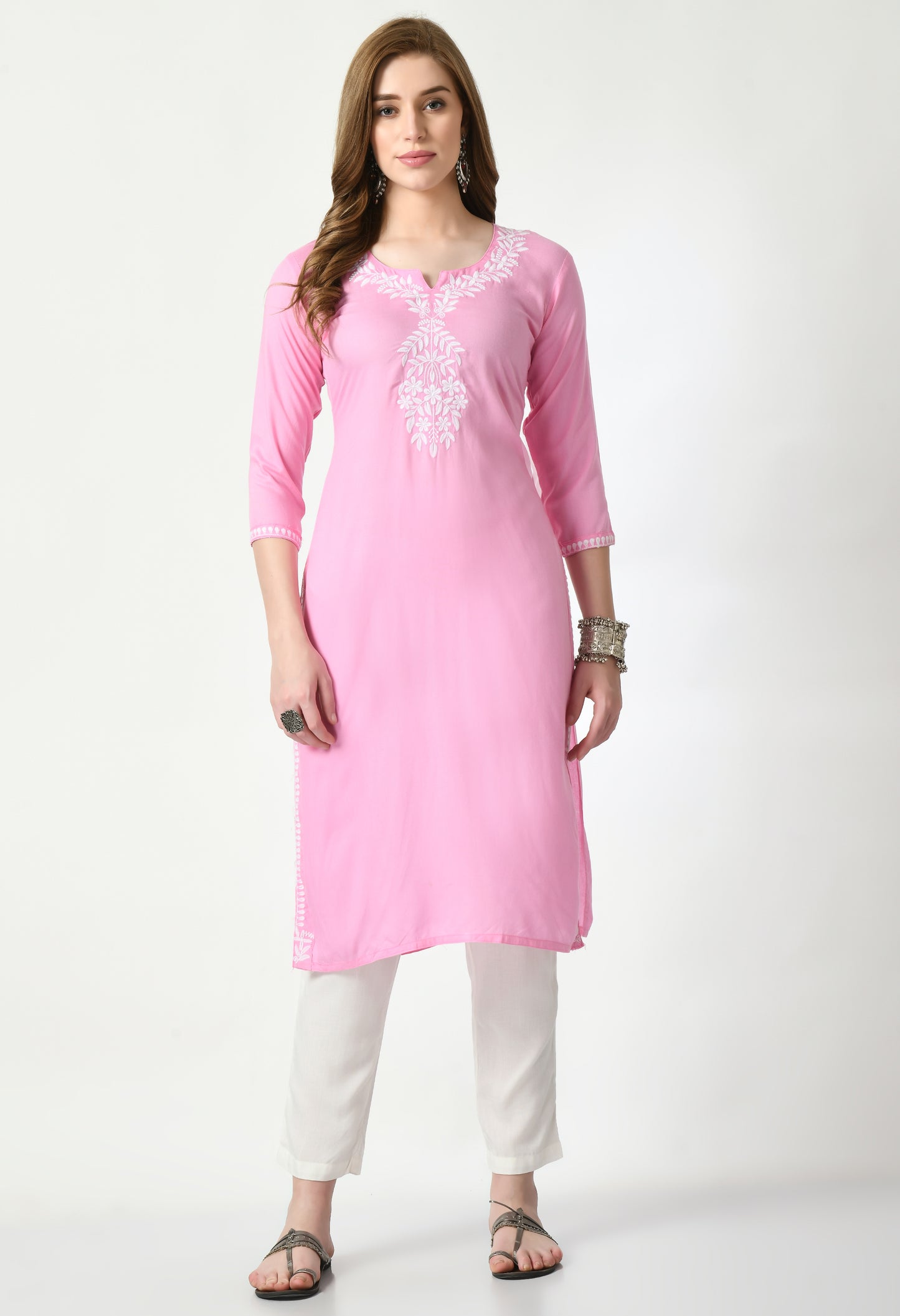 Cotton Chikankari Kurti
