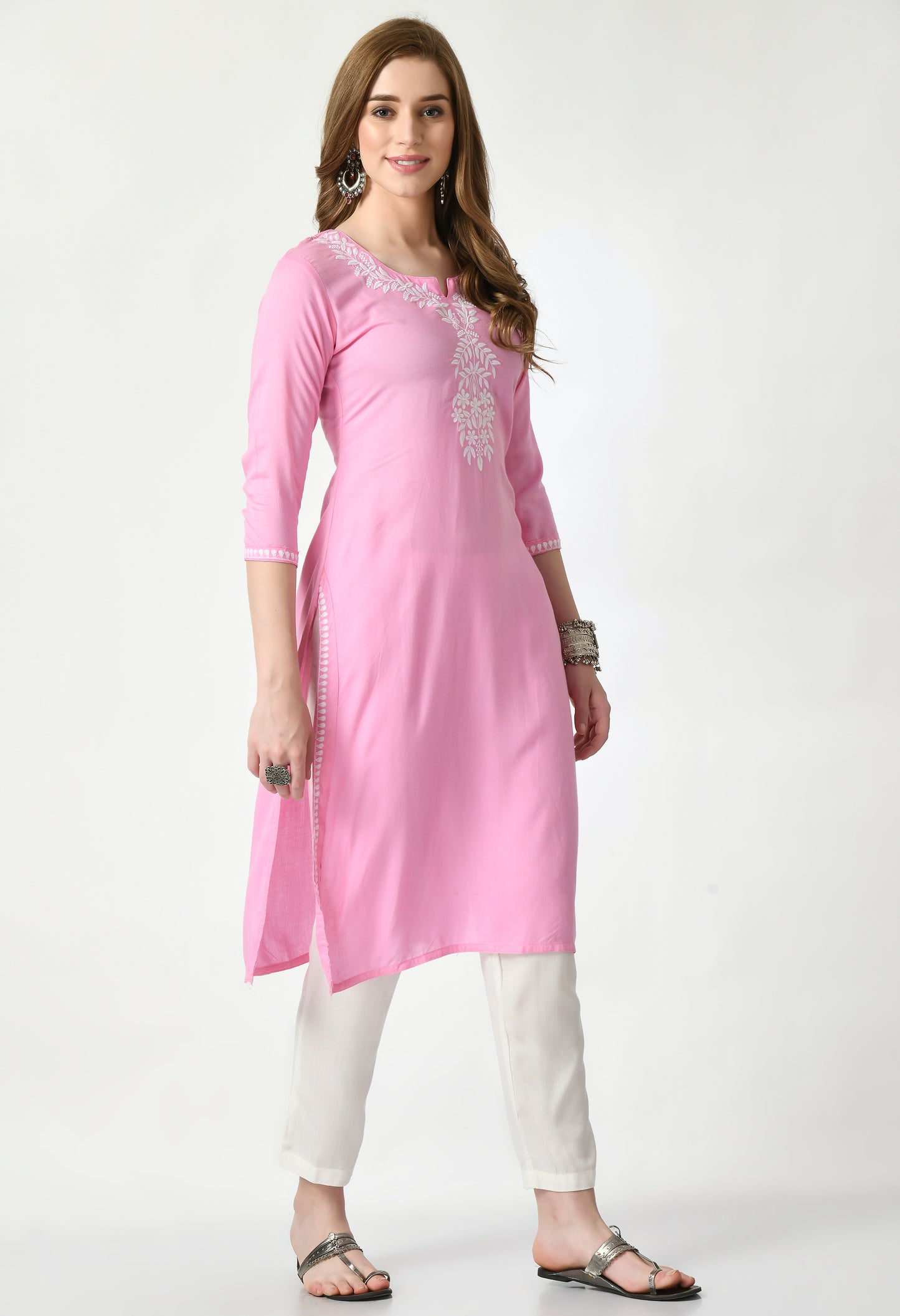Cotton Chikankari Kurti