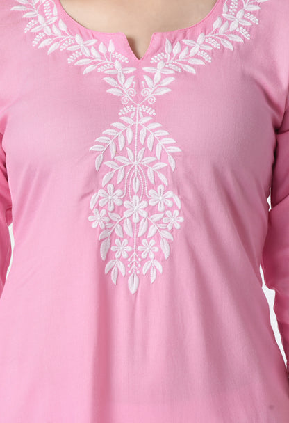 Cotton Chikankari Kurti