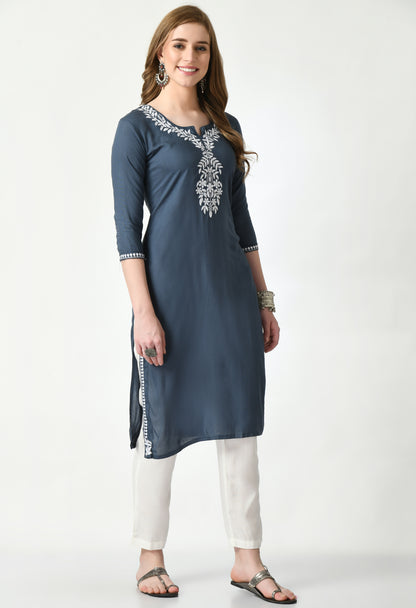 Cotton Chikankari Kurti