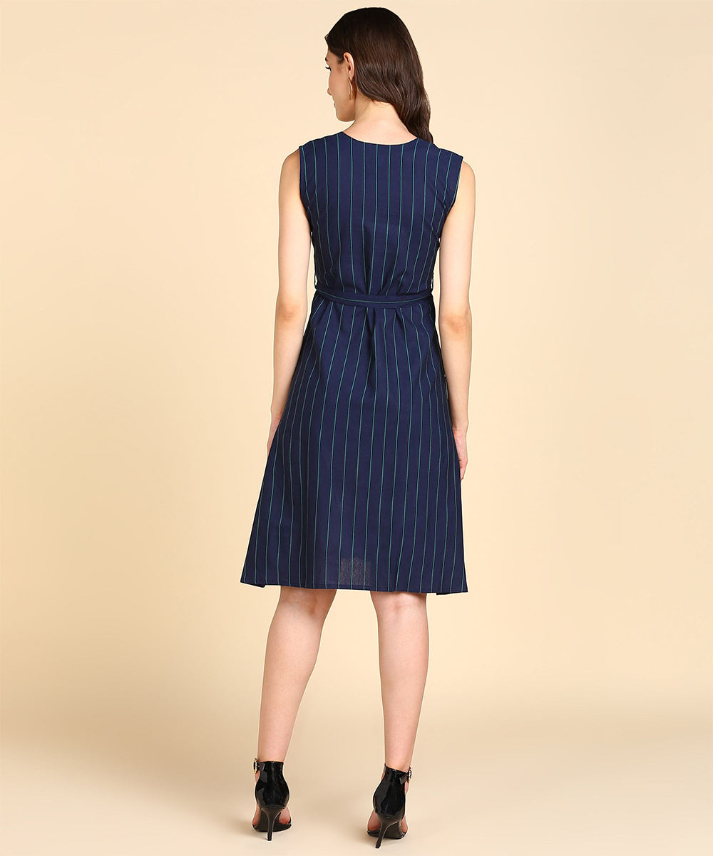 Rudraaksha Stylish Striped Dress For women