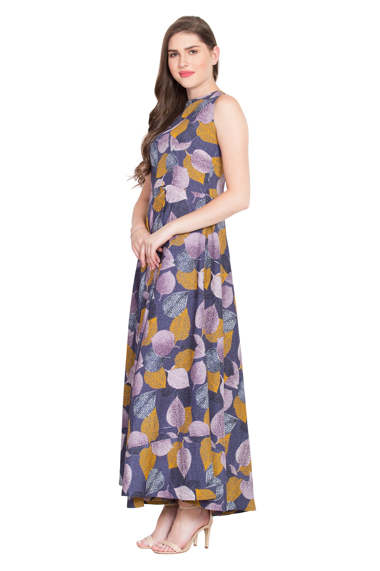 Rudraaksha Floral Sleeveless Maxi Dress