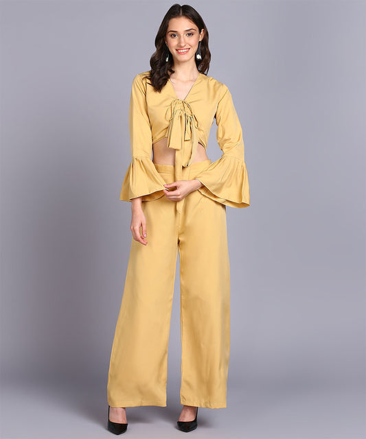 Rudraaksha Stylish solid Co-Ord-Set For women