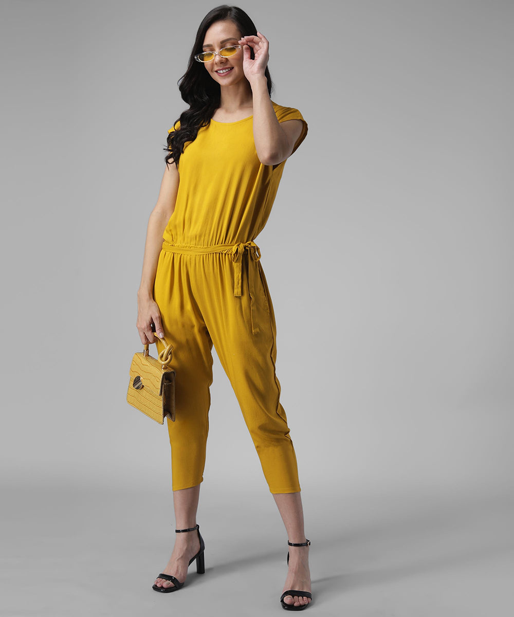 Solid  stylish Jumpsuit