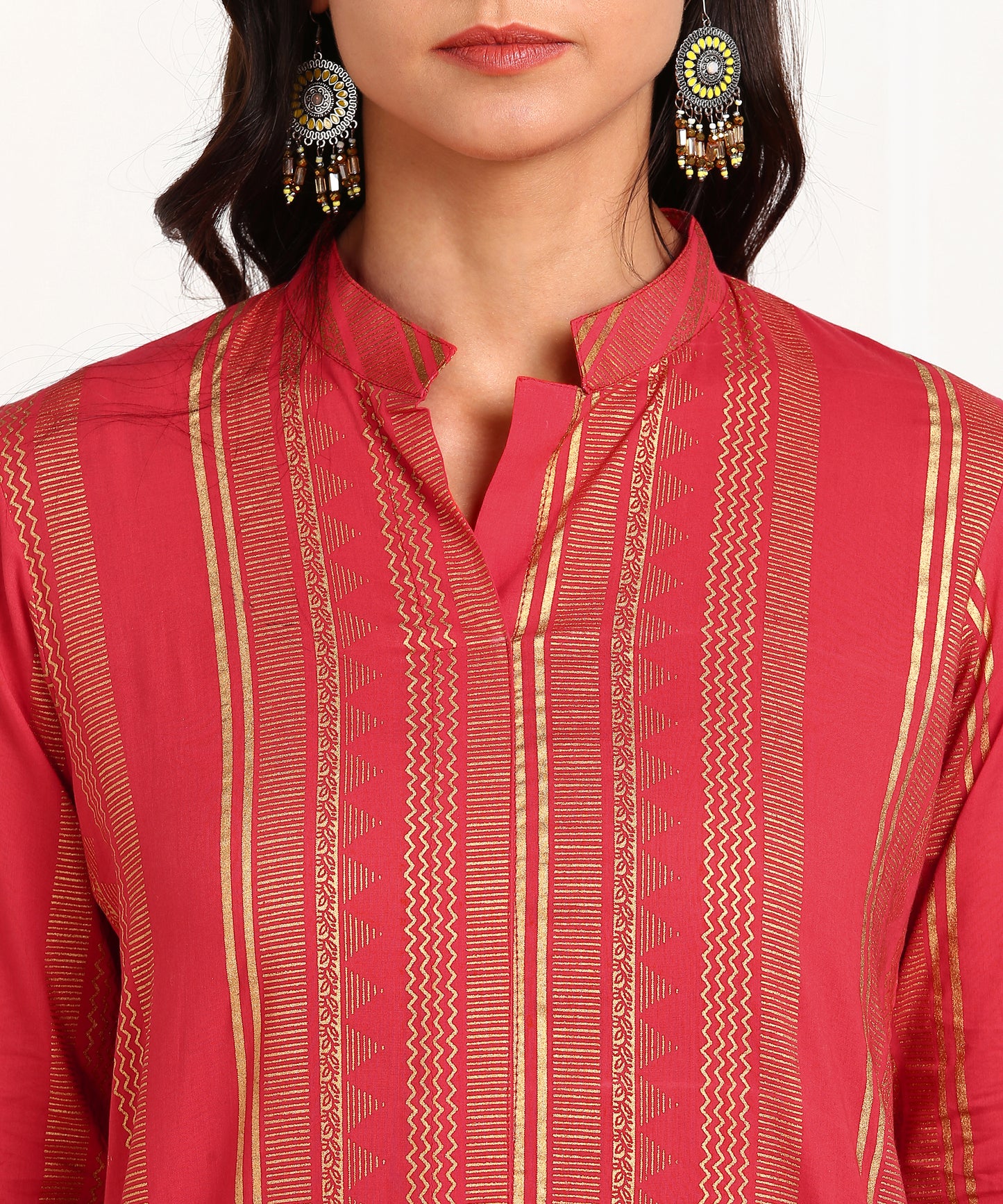 Rudraaksha Straight Kurta with Palazzo Set