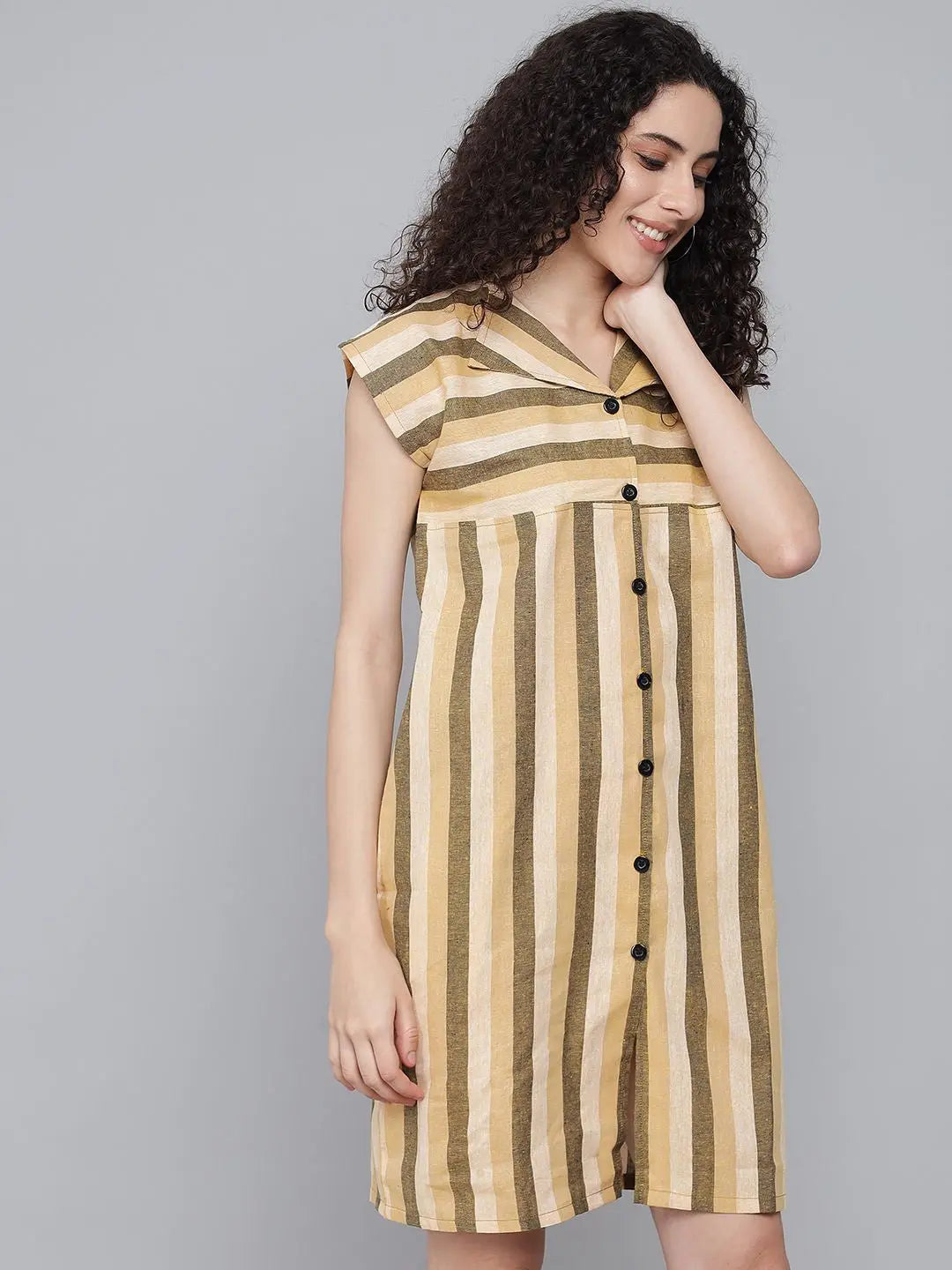 Soft Cotton Comfort  brown dress