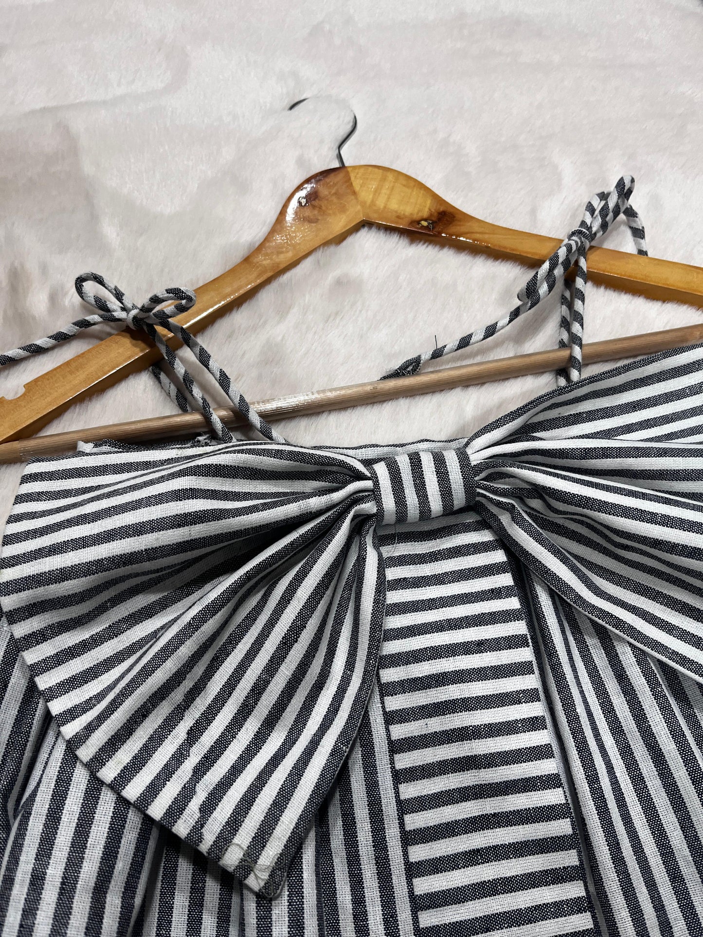 Striped Bow Top