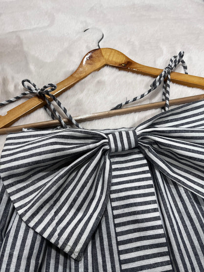 Striped Bow Top