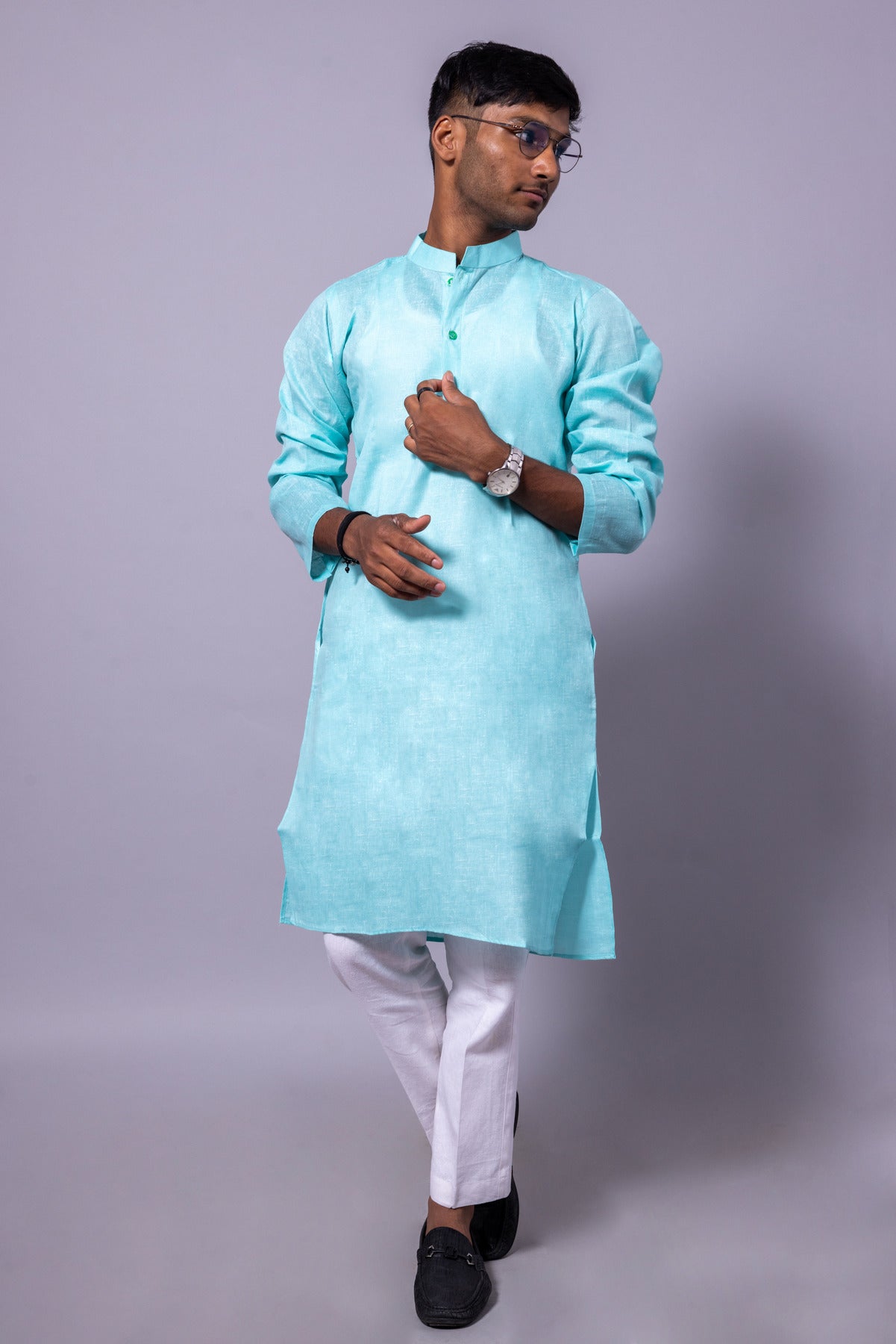 Rudraaksha Designer Kurta Pajama Set for Men Wedding Party -Stylish Kurta Pajama, Men's Kurta Set,