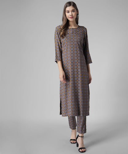 Printed Kutra Palazzo Set RUDRAAKSHA