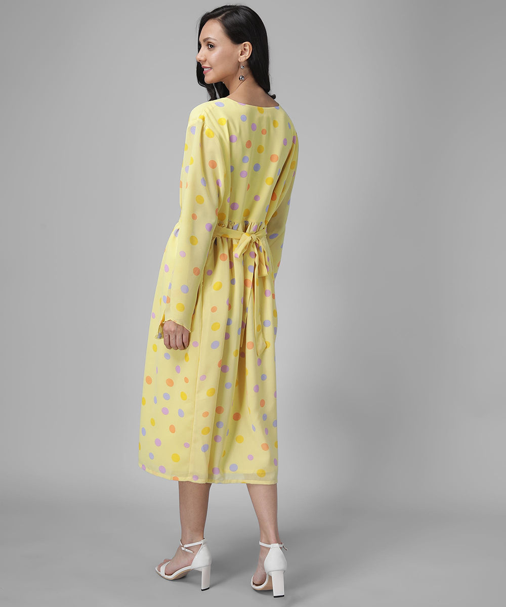 women polka dot dress