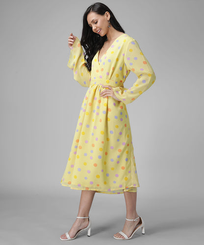 rudraaksha-yellow-polka-dot-collared-fit-and-flare-dress.jpg