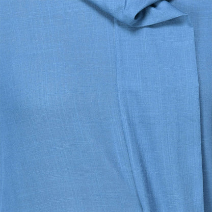 Light Blue Cowl Neck Midi Dress with Tie-Up Belt RUDRAAKSHA