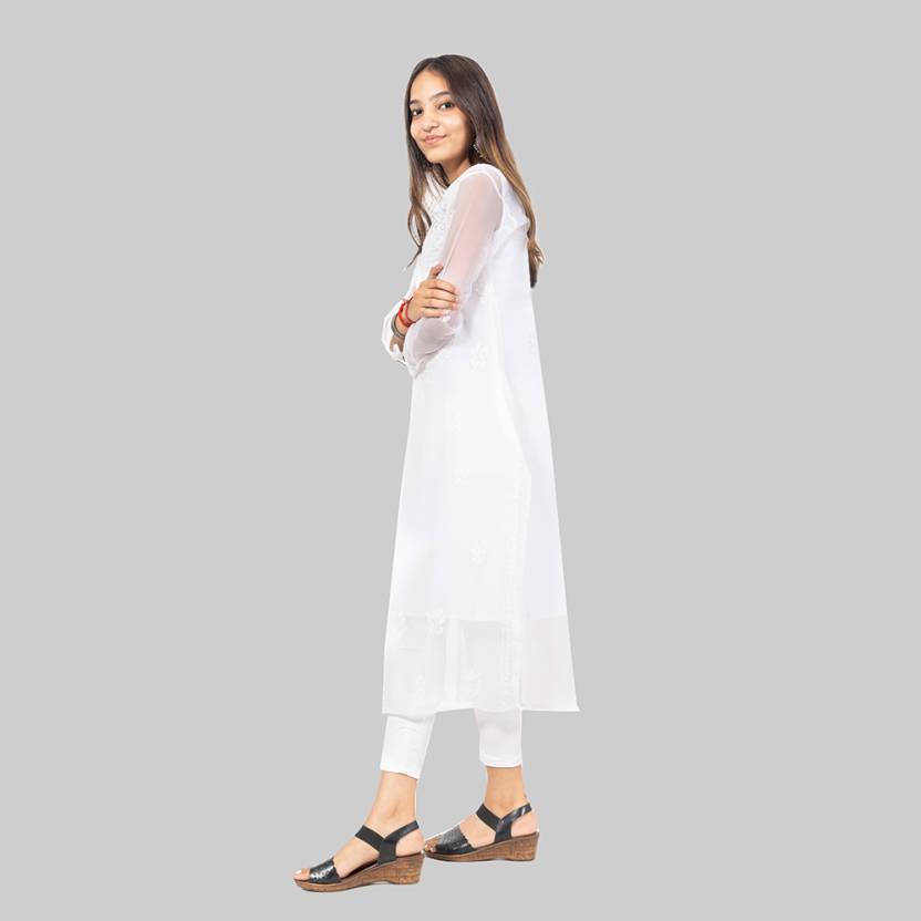 Georgette Chikankari Kurti