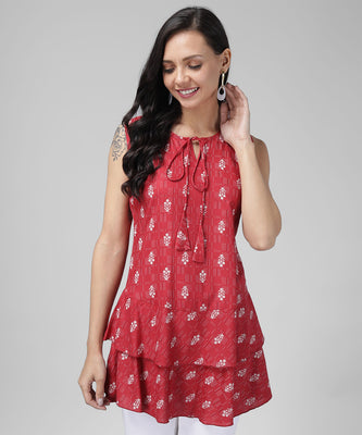 women printed tunic