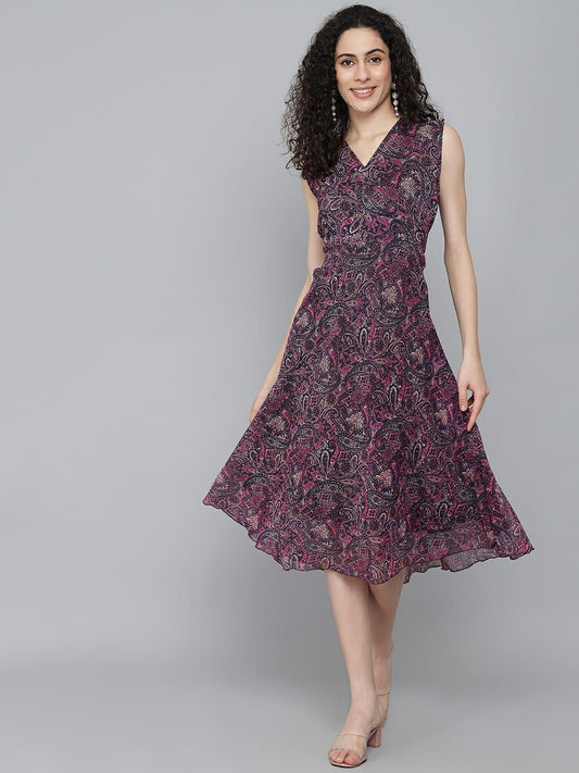 Rudraaksha trendy knee length dress for women
