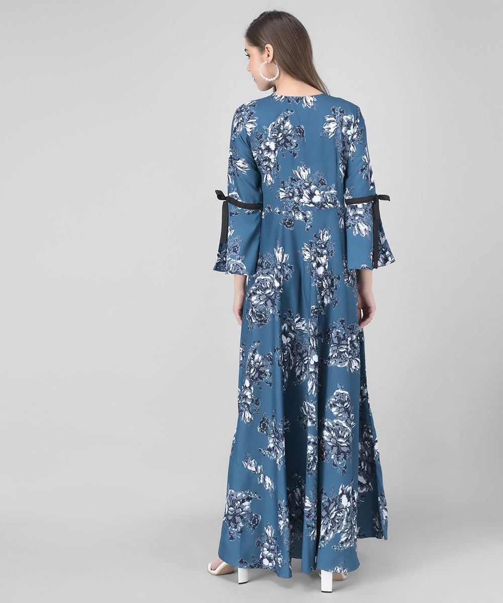 Rudraaksha women crepe bell sleeve dress