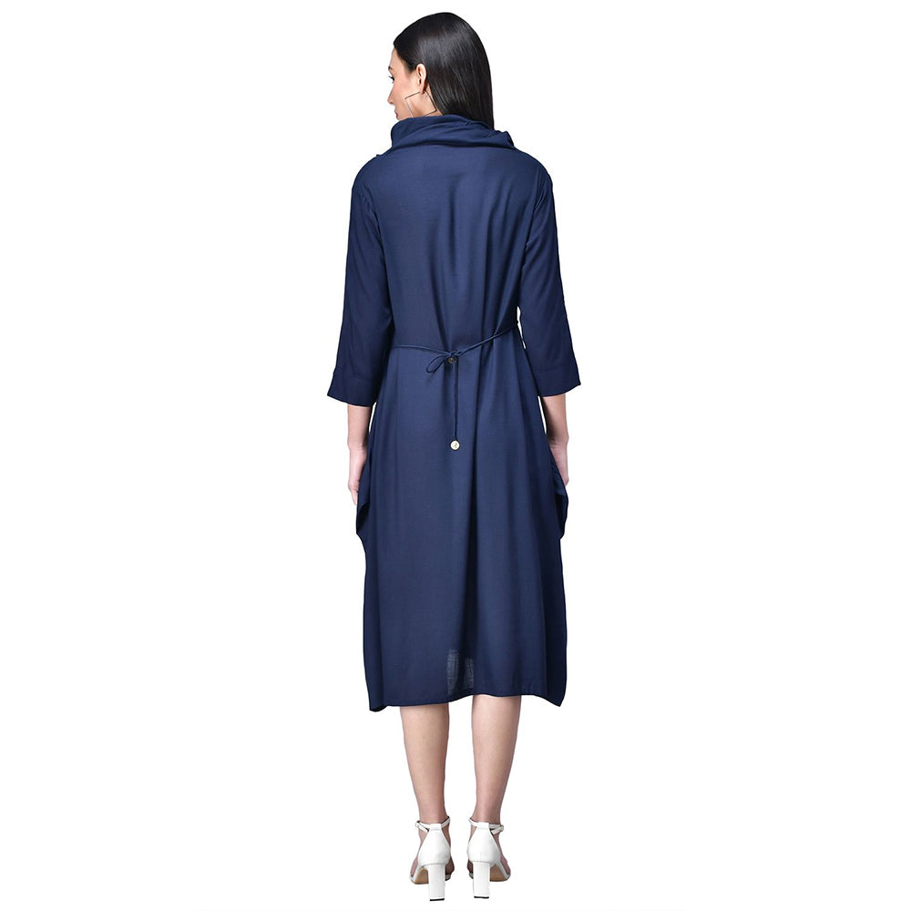 Rudraaksha women cowl neck dress